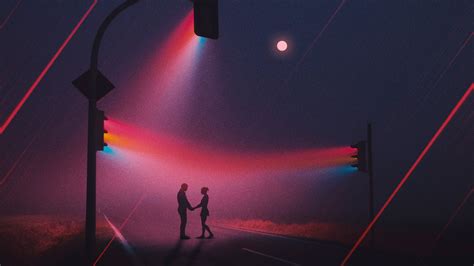 Recent > this is where you see latest updated. Love Couple Traffic Lights Neon Artwork 4K Wallpapers | HD ...