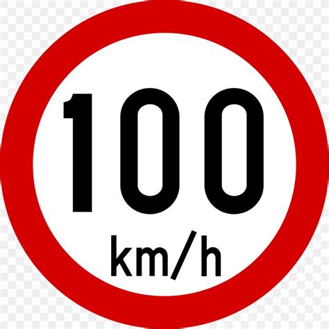 Traffic Sign Speed Limit Road Kilometer Per Hour Png 1000x1000px 30