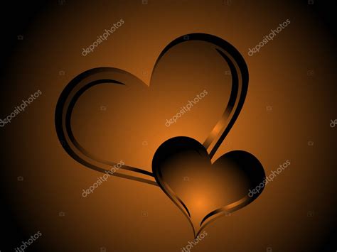 Two Romantic Heart Wallpaper Stock Vector Image By ©alliesinteract