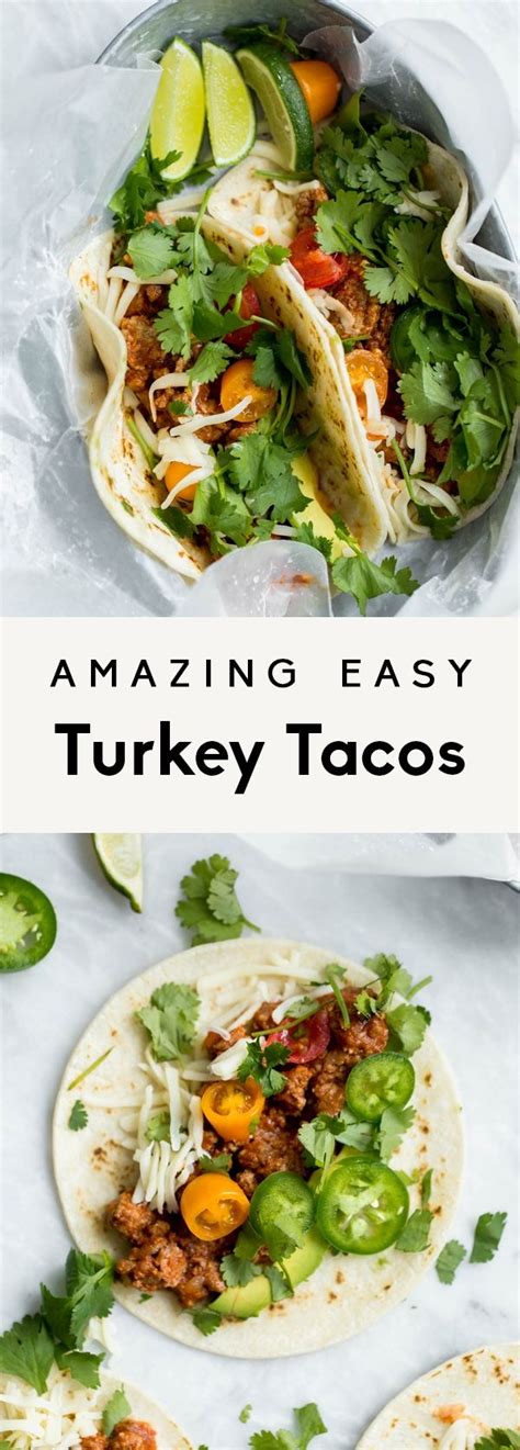Easy Healthy Ground Turkey Tacos Made On The Stovetop Or In Your Slow