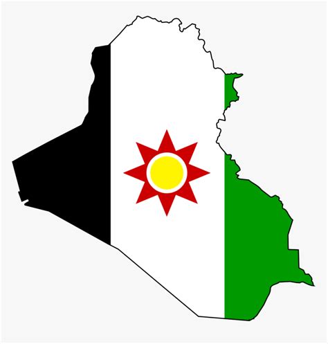 Iraq Flag And Map Flag Map Of Iraq Hd Png Download Kindpng