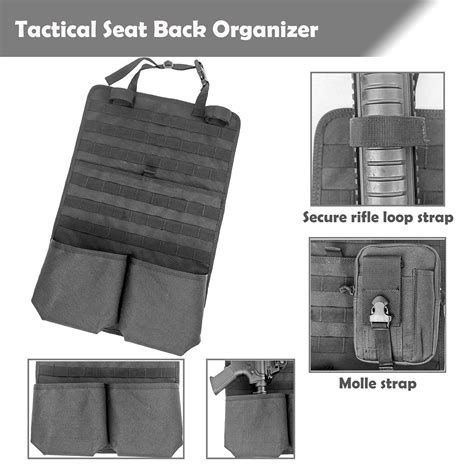 Buy Yawayda Seat Back Organizer With Gun Rack Feature Tactical Seat