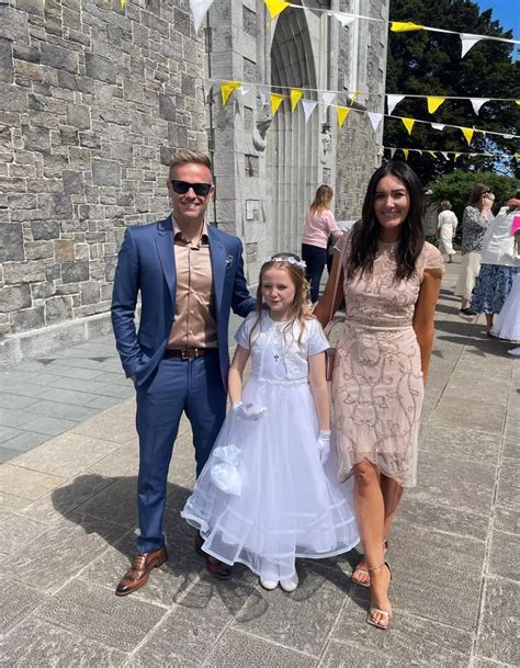 Nicky Byrne And Wife Georgina Celebrate Daughter Gias Communion With