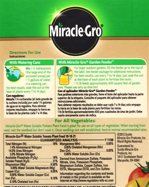 Miracle Gro Tomato Plant Food Shop Fertilizer At H E B