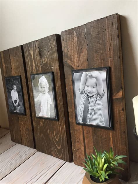 Rustic Wood Frame Picture Frame Set Rustic Picture Frame Etsy