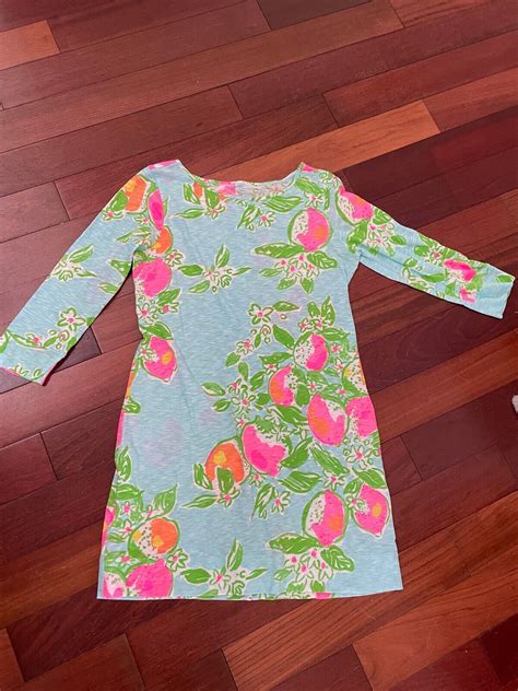 Lilly Pulitzer Marlowe Dress Fresh Squeezed Pink Lemonade 34 Sleeve