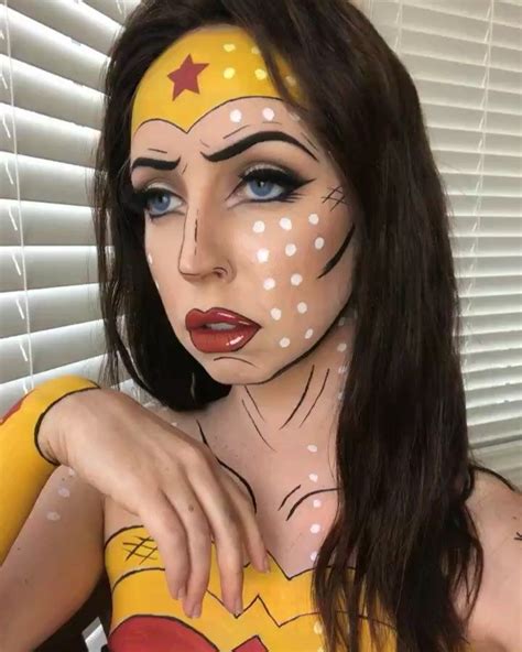 Halloween Makeup Looks From The Easy To The Scarily Good Including Pop Art Wonderwoman Jigsaw