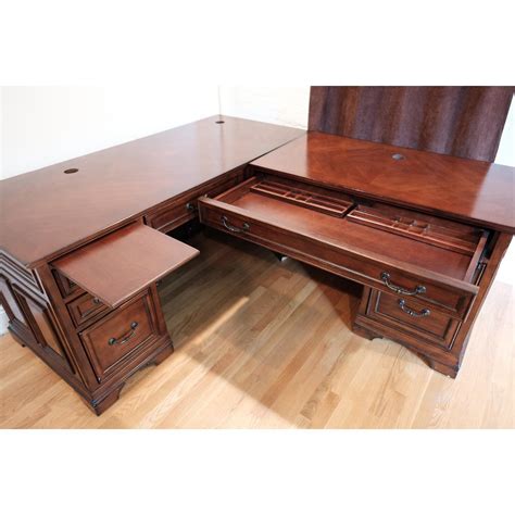 Whalen Furniture Regency Executive L Shaped Desk Aptdeco