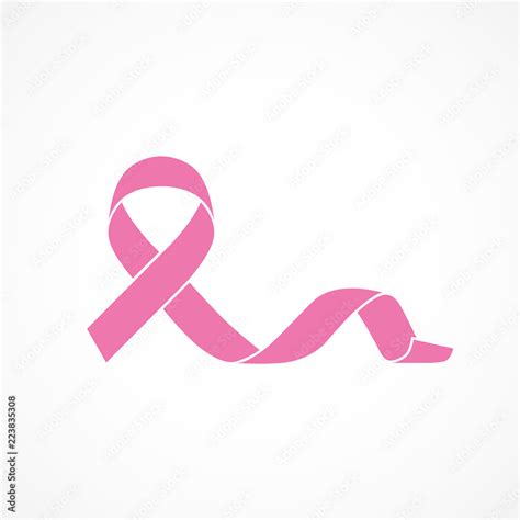 Vector Image Of Breast Cancer Awareness Ribbonpink Ribbon Stock