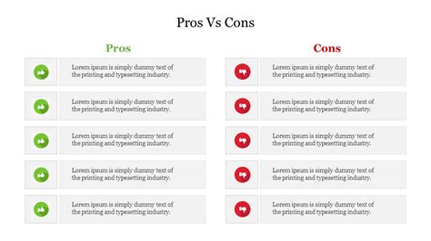 Download The Pros Vs Cons Presentation Slides Design