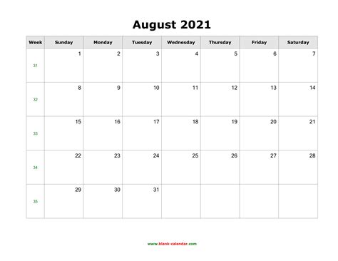 View 6 August 2021 Calendar Printable With Holidays Moonimagezone