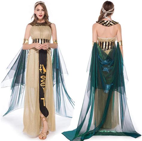 hedear Ägyptisches kostüm damen halloween ägyptische königin cleopatra kostüm sexy kleid
