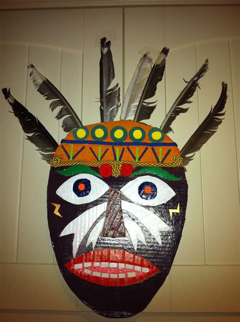 Ellens Art And Craft Recycled African Mask