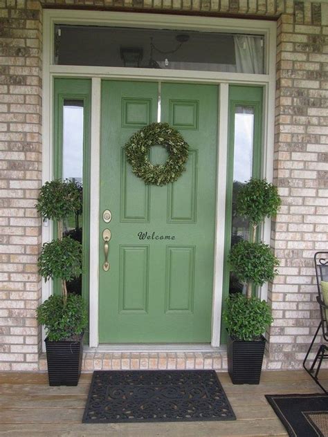 The 46 Most Welcoming Colors For Your Front Door 34 Green Front Doors