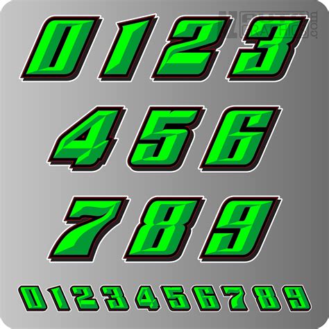Race Car Numbers Showtime
