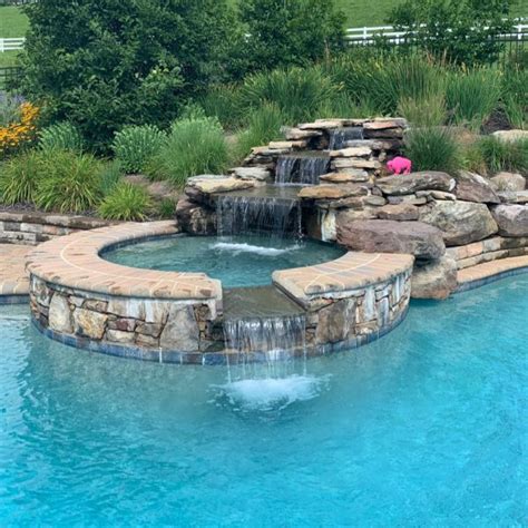 Swimming Pool Waterfalls Pool Waterfalls Mt Airy Clarksville