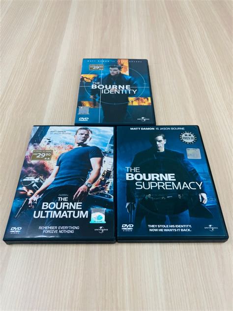 The Bourne Trilogy Dvd Bundle Hobbies And Toys Music And Media Cds