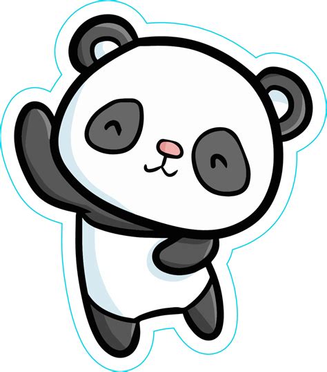 Cute Dancing Panda Sticker