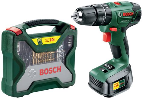 Bosch Psb1800 Cordless Hammer Drill And 70 Pce Drill Set Reviews