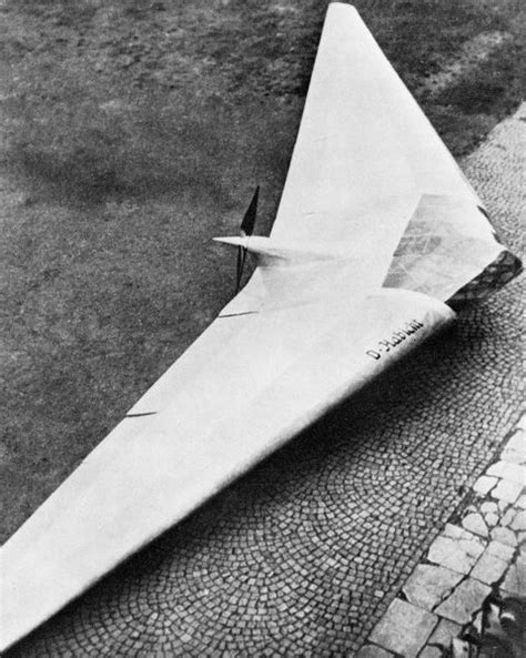 Prints Of Horten Tailless Flying Wing With Pusher Propeller Horten