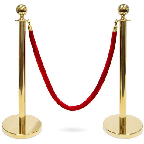 45 Foot Red Velvet Rope 15 Thick Crowd Control Rope