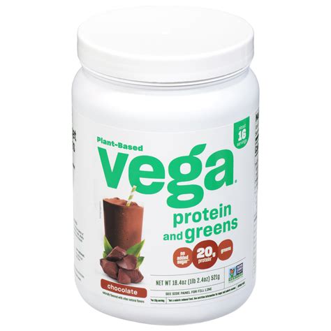 Vega Vega Drink Mix Protein And Greens Chocolate 184 Oz Grocery