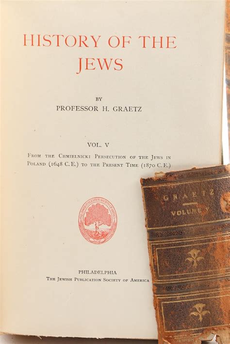 1895 history of the jews six volume set by heinrich graetz ebth