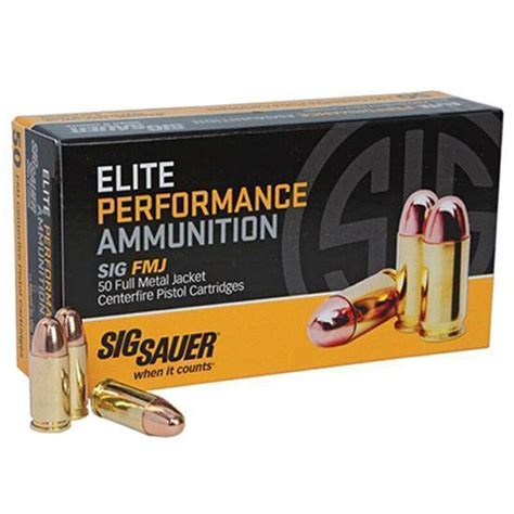 Sig Sauer 357 Magnum Elite Ammunition 50 Rounds Fmj 125 Grains