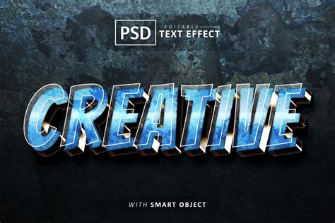 Creative Text Editable 3d Font Effects Graphic By Aglonemadesign