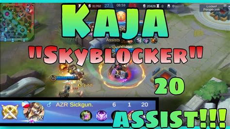 Kaja Support Gameplay Epic Skin Skyblocker Mobile Legends Sickgun