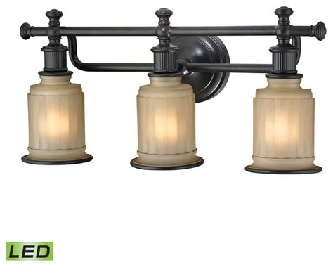 Kenroy home helix 3 light vanity oil rubbed bronze finish (93226orb). Elk Lighting Acadia Collection 3 Light Bath in Oil Rubbed ...