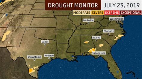 Southern Flash Drought Dented By Tropical Storm Nestor Recent Rain