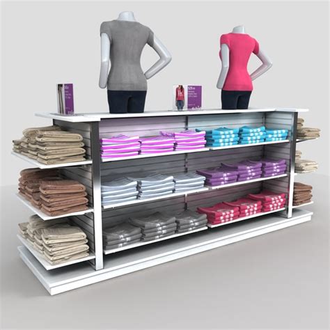 How do you keep an ever changing array of t's on display without taking up loads of wall area and how do you stock the t's without fighting the folded shirt mess that guests seem to create. display women t shirts pants 3d 3ds