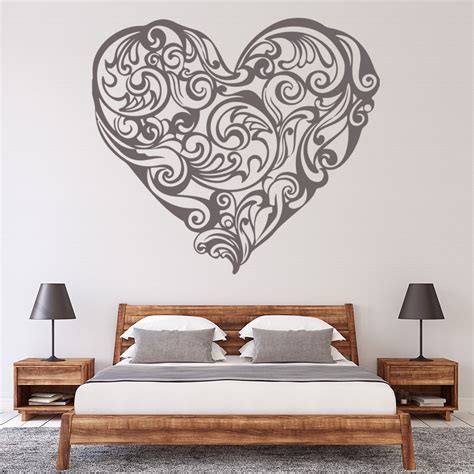 Swirl Love Heart Wall Sticker