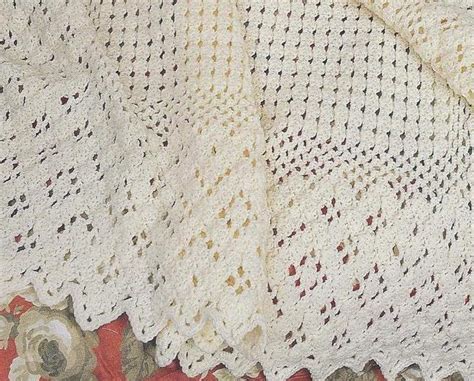 Annies Antique Lace Afghan Crochet Pattern Afghans