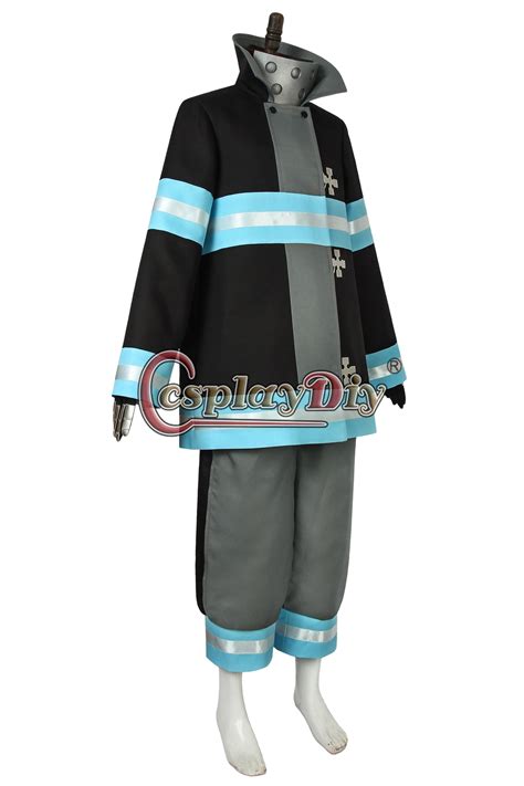 Cosplaydiy Anime Fire Force No8 Special Team Uniform Fireman Akiratu
