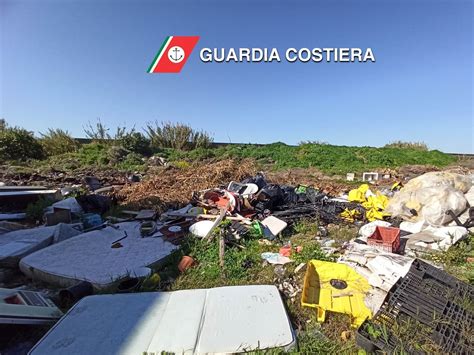 La Guardia Costiera Sequestra Un Area Di Mq Usata Come Discarica