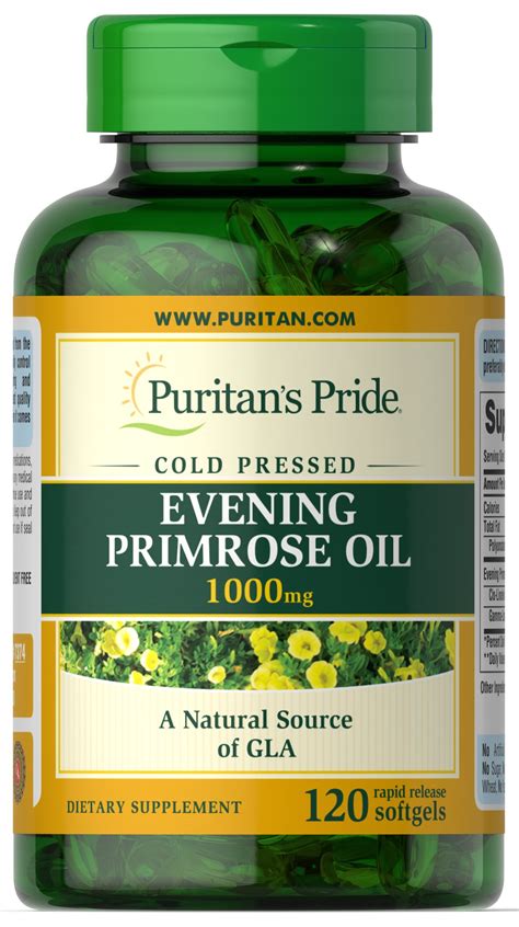 Evening Primrose Oil 1000 Mg With Gla 120 Softgels Lifestyle Women