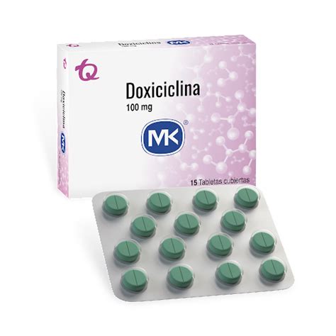 Doxiciclina Mk 100 Mg Caja X 15 Tabletas