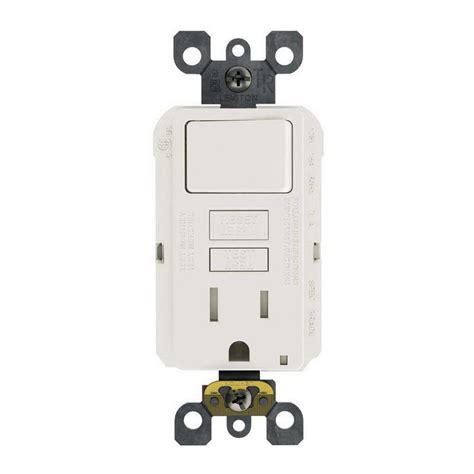 Leviton Gfsw1 W 3 Wire 2 Pole Monochromatic Self Test Gfci Receptacle