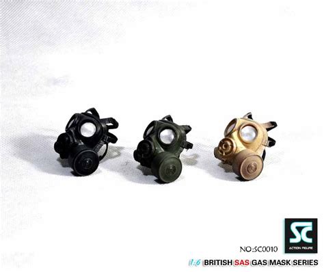 Sc0010 3 British Sas Gasmask Set Of 3