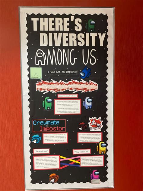 Among Us Diversity Bulletin Board Bulletin Board Design Diversity