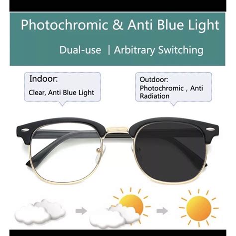 Photochromic Eyeglasses Whit Anti Radiation Anti Blue Ray Classic