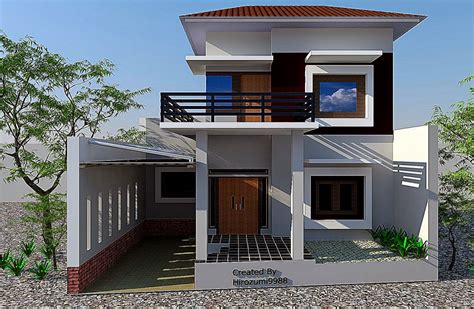 Rumah tropis bergaya bali modern. Gambar Desain Rumah Bagian Depan Minimalis - Jual Bata Ekspos