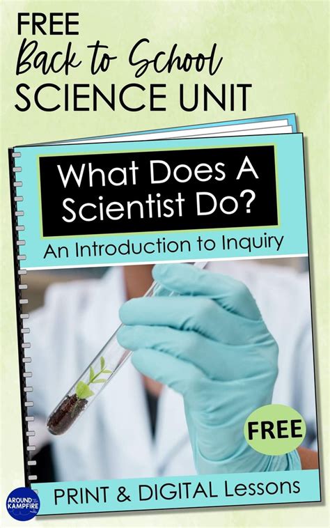 Free What Does A Scientist Do Science Activities And First Week In