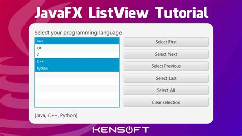 Listview In Javafx How To Add Data To A List Using Javafx Desktop App