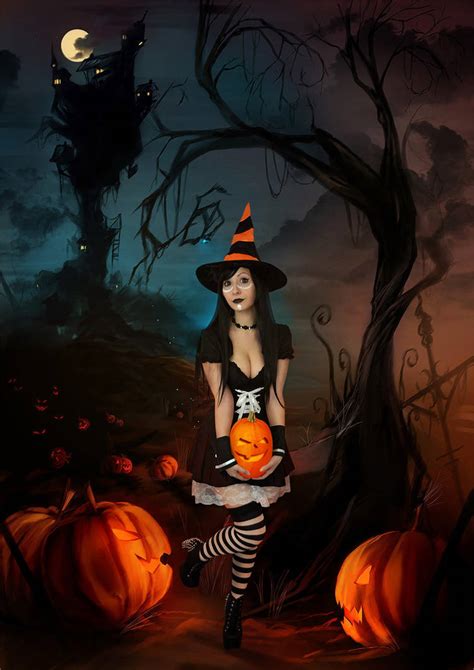 witch halloween by ira pussycat on deviantart