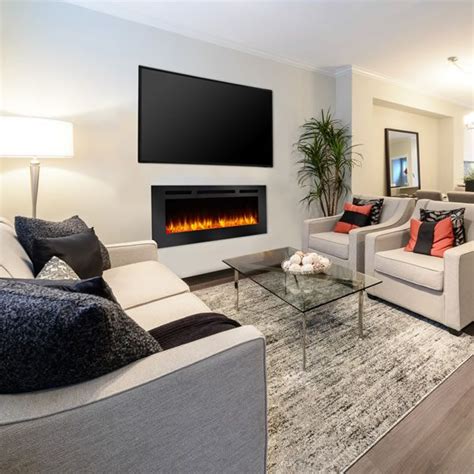 Fireplace doors block all outside air from entering the space, and a gas insert has its own flue that goes up the chimney. Majestic SimpliFire Allusion Electric Fireplace - 48 ...