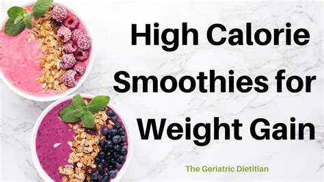 After dusting off the ol' blender a few months ago, you've been proudly making smoothies instead of downing enormous so avoid the extra sugars, and experiment with using plain yogurt and unsweetened soy or almond milk instead. High Calorie Smoothies for Weight Gain - The Geriatric Dietitian