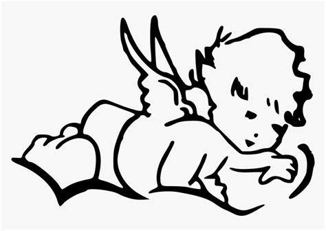 Baby Angel Small Boy Angel Silhouette Little Baby Angel Png